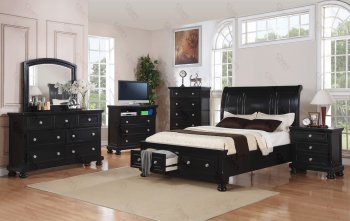 G7025 Bedroom in Black w/Optional Items [GYBS-G7025]