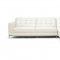 Babbit Sectional Sofa in Ivory Leather by Wholesale Interiors