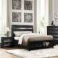 Zandra Bedroom 2262BK in Pearl Black by Homelegance w/Options