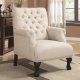 902177 Accent Chair Set of 2 in Oatmeal Fabric by Coaster