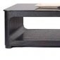 Cinder Rectangular Coffee Table in Black Oak by Beverly Hills