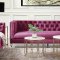 Heibero Sofa 56895 in Burgundy Velvet by Acme w/Options