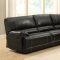 Cale Motion Sectional Sofa 9608 in Black by Homelegance