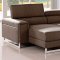 1162B Sectional Sofa in Brown Fabric by VIG