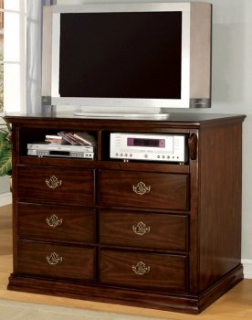 CM7571 Tuscan TV Stand in Glossy Dark Pine [FATV-CM7571 Tuscan]