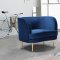 Vivian Sofa 694 in Navy Velvet Fabric by Meridian w/Options