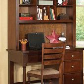 Aris 1422-15 Writing Desk w/Hutch in Cherry by Homelegance