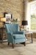 Essex Accent Chair 1260F2S in Blue Fabric by Homelegance