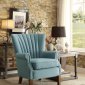 Essex Accent Chair 1260F2S in Blue Fabric by Homelegance