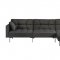 Duzzy Sectional Sofa 50485 in Dark Gray Fabric by Acme