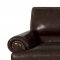 8294 Roswell Sofa & Loveseat in Burgundy by Leather Italia