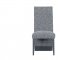 D12DC Dining Chair Set of 4 in White/Gray Velvet by Global