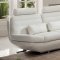 S818W Sofa in White Italian Leather by Pantek w/Options