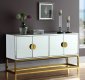 Marbella Buffet 302 Mirrored by Meridian w/Gold Tone Base