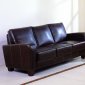 Choice of Black or Brown Bycast Leather Modern Living Room Set