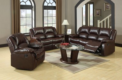 Winslow Reclining Sofa CM6556 in Bonded Leather Match w/Options