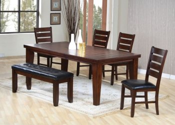 Urbana Dining Set 5Pc 04620 in Cherry by Acme w/Options [AMDS-04620 Urbana]