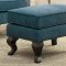 Willow Accent Chair CM-AC6271TL in Teal w/Optional Ottoman