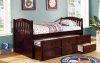 5103 Twin Captain's Bed in Java w/Trundle