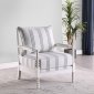 Blanchett Accent Chair Set of 2 903835 White Fabric by Coaster