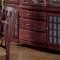 Deep Cherry Finish Casual Buffet with Crosswise Details