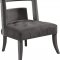 Tribeca Accent Chair 546 in Grey Velvet by Meridian