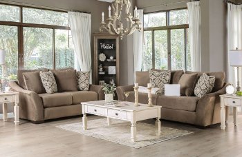 Oacoma Sofa SM9114 in Mocha Chenille Fabric w/Options [FAS-SM9114-Oacoma]