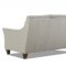 Joanna Sofa in Light Gray Leather by Klaussner w/Options