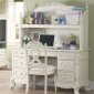 Cinderella 1386 Writing Desk in Off-White w/Hutch by Homelegance