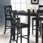 Espresso Finish Modern 5 Piece Counter Height Dining Set