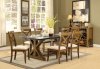 Franklin Dining Table 62060 in Antique Oak by Acme w/Options