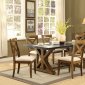 Franklin Dining Table 62060 in Antique Oak by Acme w/Options