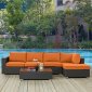 Sojourn Outdoor Patio 5Pc Sectional Set EEI-1886 by Modway