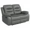 Nova Motion Sofa & Loveseat 602531 in Dark Gray by Coaster