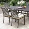 Chiara I Patio Table CM-OT2303-T in Black w/CM-OT2303-AC Chairs