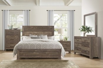 Corbin Bedroom Set 5Pc Set 1534 Rustic Brown by Homelegance [HEBS-1534 Corbin]