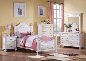 30205 Athena Kids Bedroom in White by Acme w/Options [AMKB-30205 Athena]