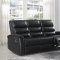 Dario Motion Sofa 601514 Black Leatherette by Coaster w/Options