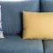 Genna Sofa SM8820 in Sky Blue Linen-Like Fabric