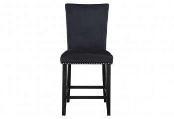 D04BS Bar Stool Set of 4 in Black Velvet by Global [GFDC-D04BS Black]