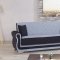 Luxmark Sofa Bed in Gray & Black Fabric by Casamode w/Options