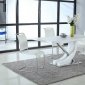 Valentina Dining Table 5Pc Set in White by Chintaly