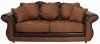 Cinnamon Fabric Modern Sofa & Loveseat Set w/Options