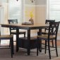 Al Fresco II 5Pc Counter Ht Dining Set 641-CD in Black - Liberty