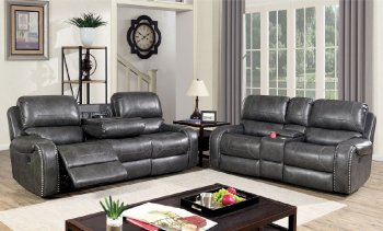 Walter Power Motion Sofa CM6950GY-PM in Gray Leatherette [FAS-CM6950GY-PM-Walter]