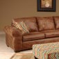 201110 Leah Sectional Sofa in Chestnut Vinyl by Chelsea