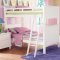 Pottery B875W Bunk Bed by Homelegance in White w/Options