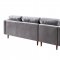 Como Sectional Sofa TOV-L4127 in Grey Velvet by TOV Furniture