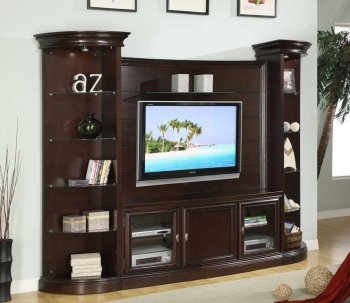 Koppaz 8031 Wall Unit in Espresso Homelegance w/Optional Piers [HEWU-8031 Koppaz]