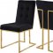 Pierre Glass Top Dining Table 714 in Golden Tone w/Options